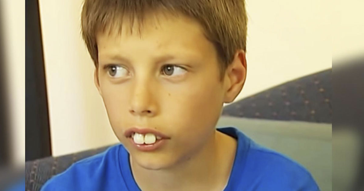 Evan Hill avant sa transformation