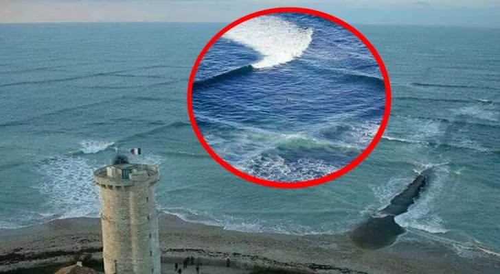 Repérage des vagues croisées depuis la plage