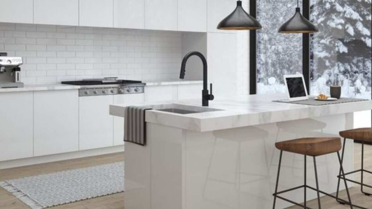 Placards de cuisine avant nettoyage