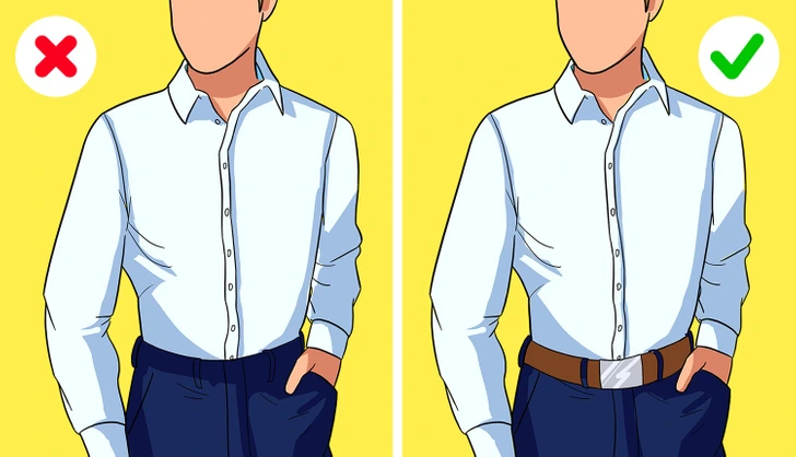 Ceinture élégante avec chemise