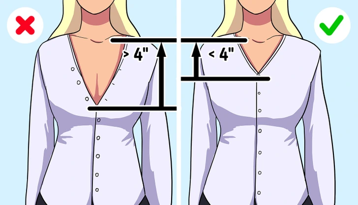 Décolleté professionnel élégant