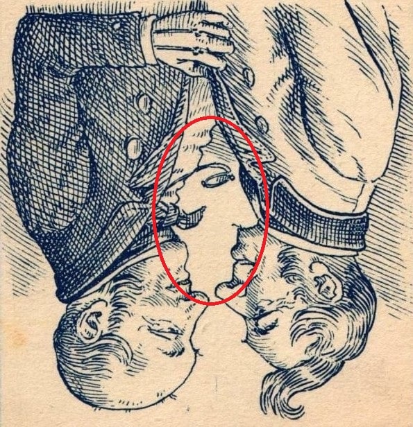 Solution du défi visuel - Femme cachée révélée